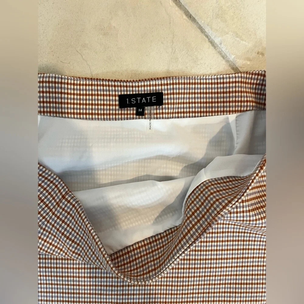 NEW WITH TAGS 1. STATE Plaid Skirt